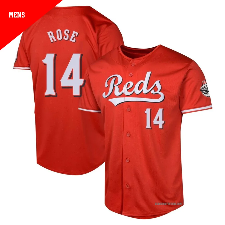 Cincinnati Reds ＃14 Pete Rose Men's Red Limited Alternate Jersey