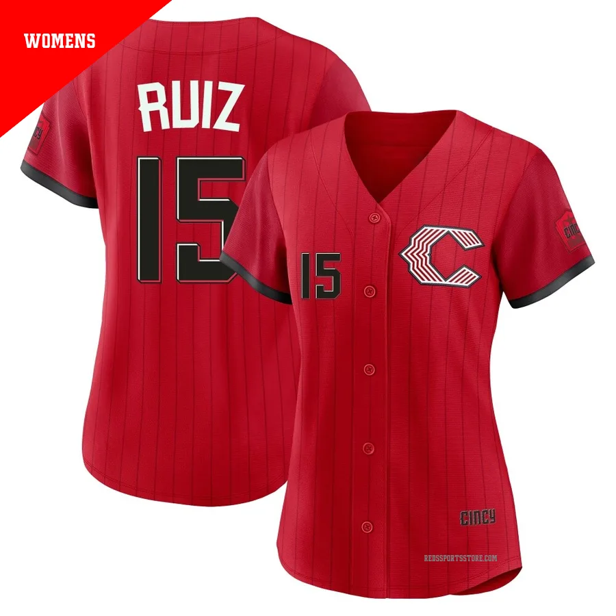 Cincinnati Reds ＃15 Chico Ruiz Women's Red Limited 2026 City Connect Stadium Jersey