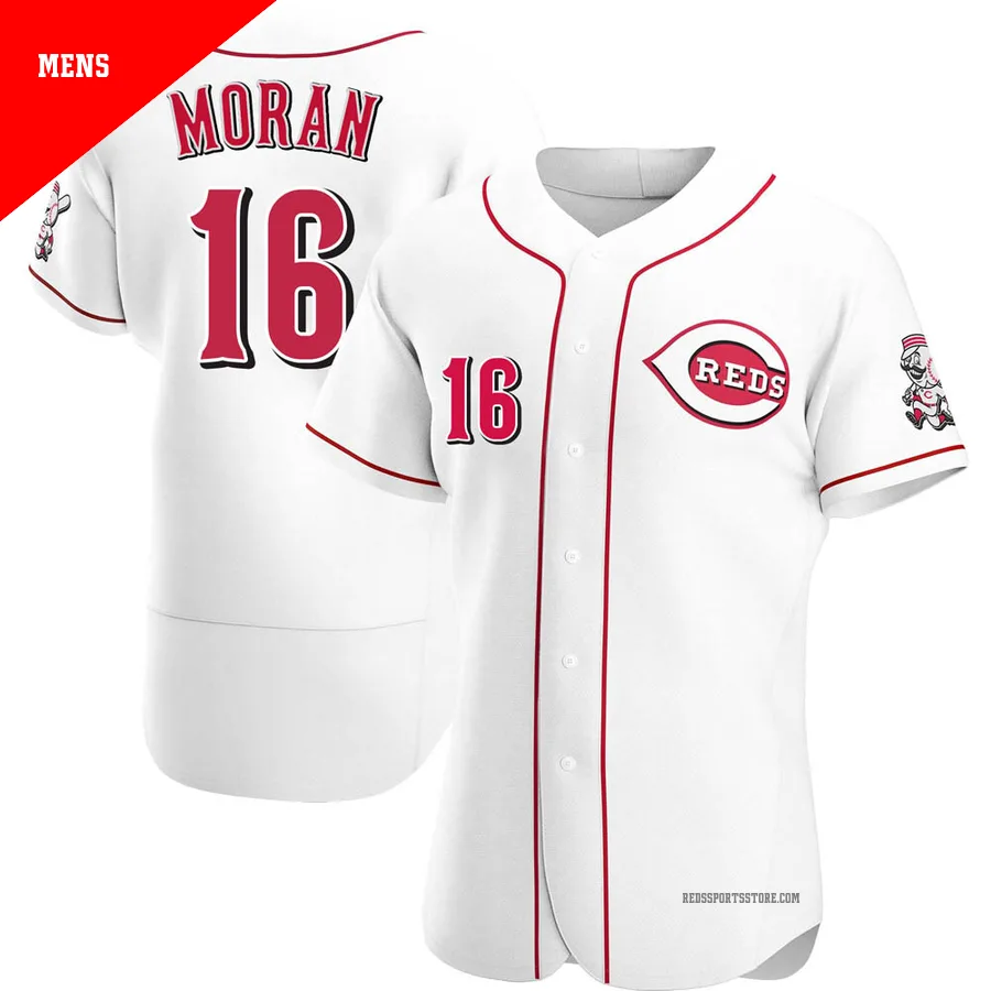 Cincinnati Reds ＃16 Colin Moran Men's White Authentic Home Jersey