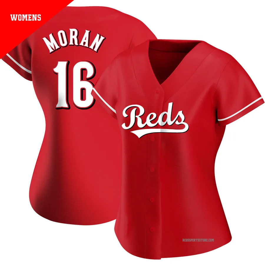 Cincinnati Reds ＃16 Colin Moran Women's Red Replica Alternate Jersey