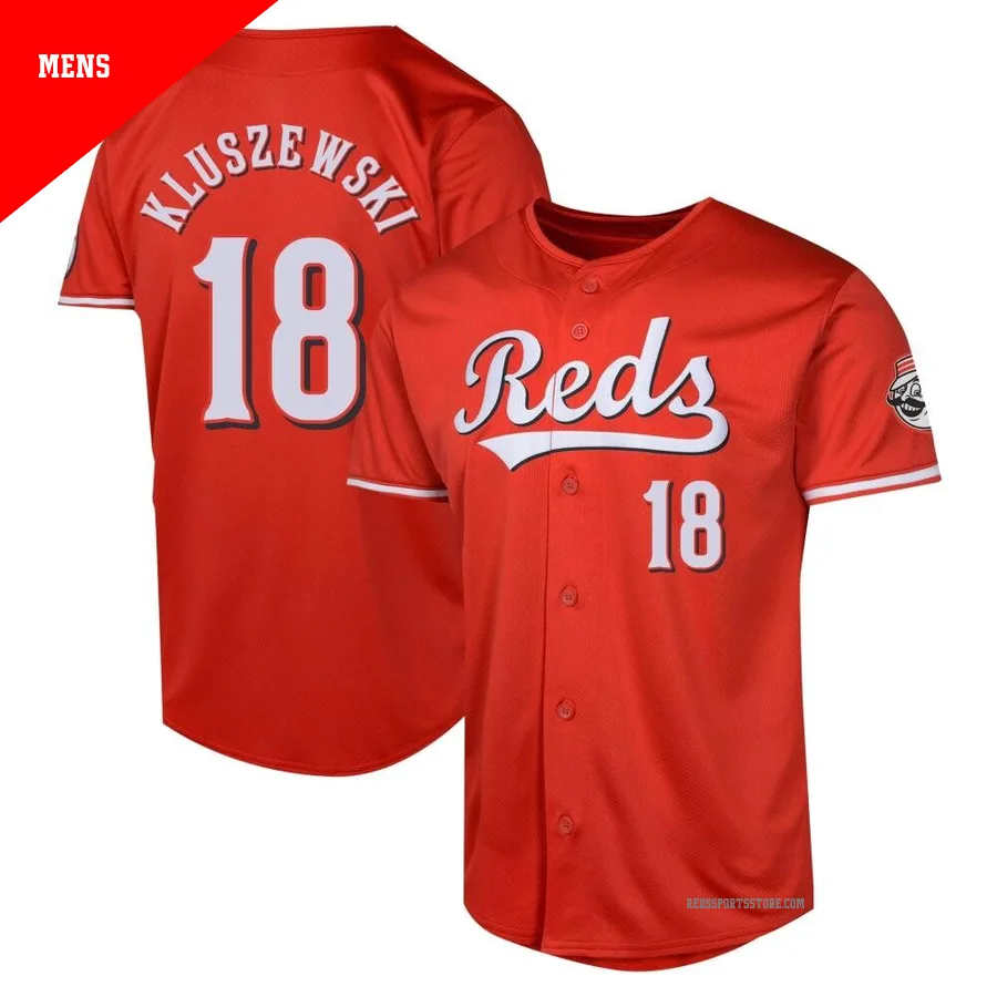Cincinnati Reds ＃18 Ted Kluszewski Men's Red Limited Alternate Jersey