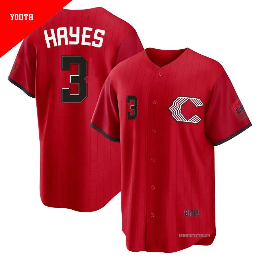 Cincinnati Reds ＃3 Ke'Bryan Hayes Youth Red Limited 2026 City Connect Stadium Jersey