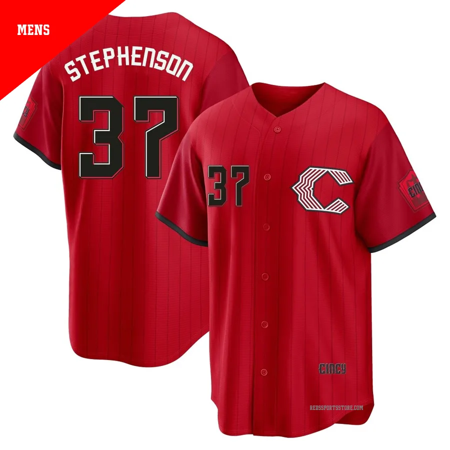 Cincinnati Reds ＃37 Tyler Stephenson Men's Red Limited 2026 City Connect Stadium Jersey