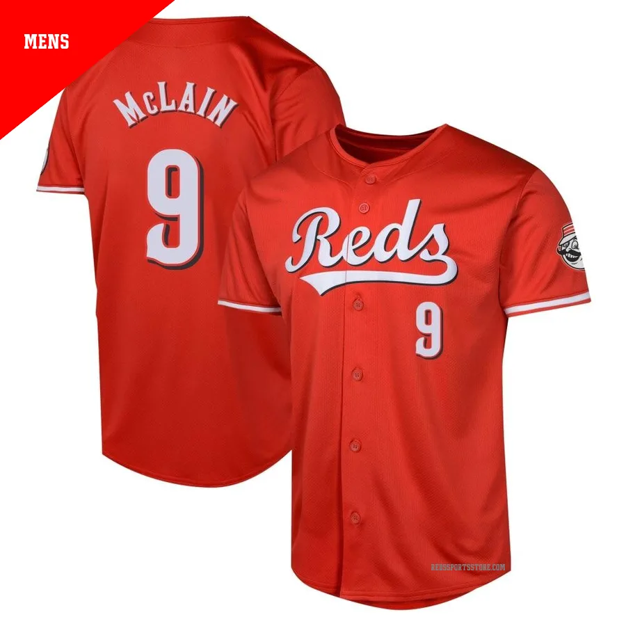 Cincinnati Reds ＃9 Matt McLain Men's Red Limited Alternate Jersey